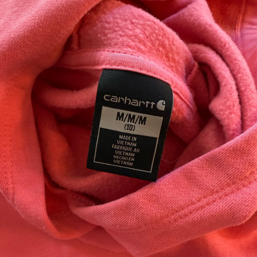 Carhartt Pink Hoodie with Logo - Picture 2 of 4